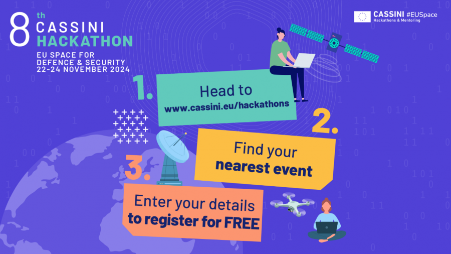 How to register for the 8th CASSINI Hackathon in three steps